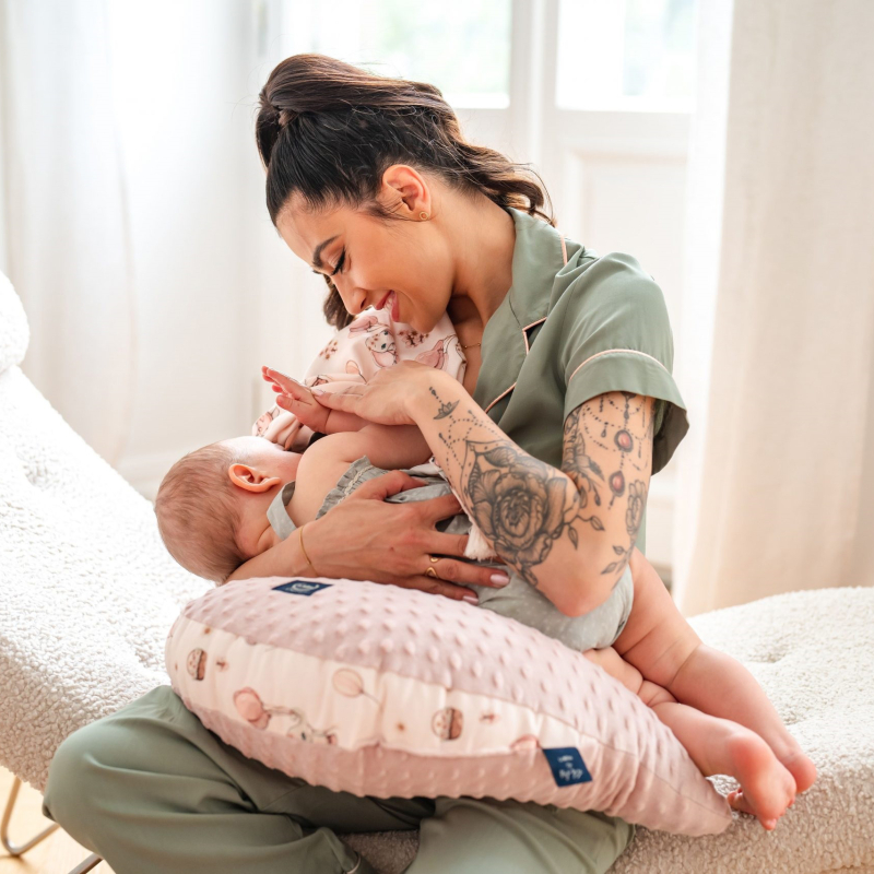 Μαξιλάρι Θηλασμού/Εγκυμοσύνης Kura La Millou Rossie-Smoke Rose