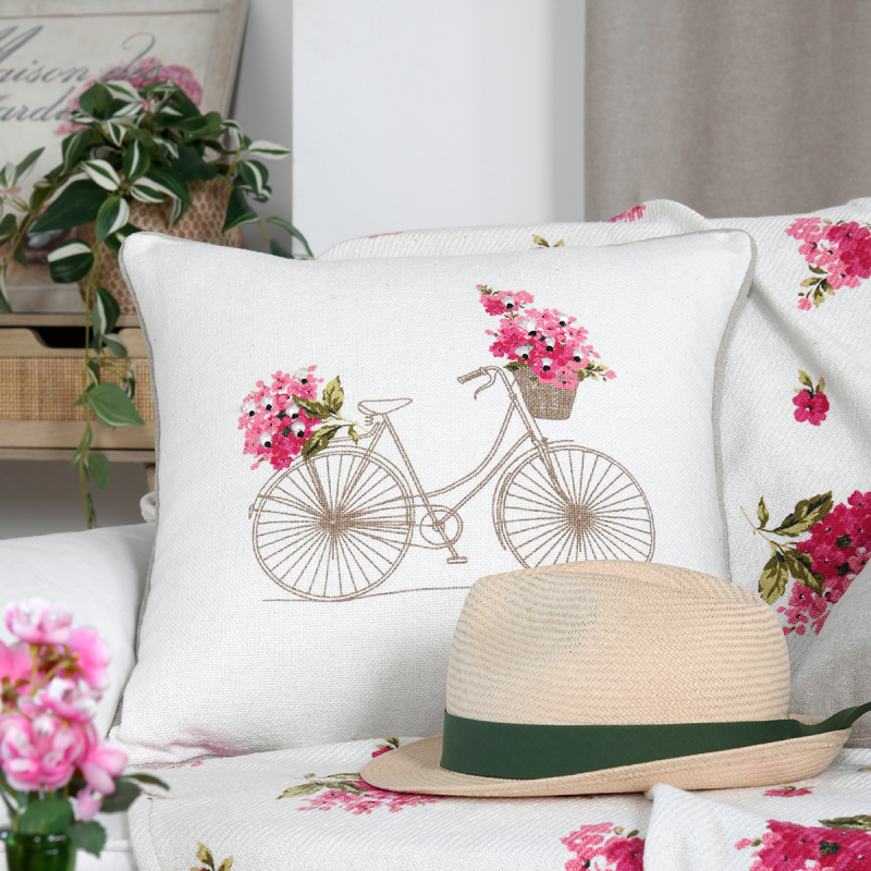 Διακοσμητικό Μαξιλάρι (45x45) S-F Printemps Ecru C1D770001