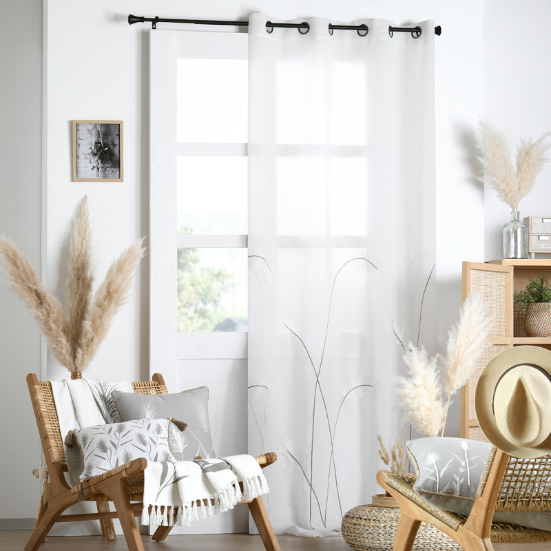 Κουρτίνα (140x260) Με Τρουκς S-F Pampa Blanc R6D818001VL