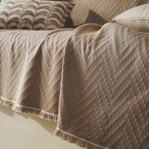 Ριχτάρι Πολυθρόνας (180x180) Gofis Home Ori Hemp Beige 401/21