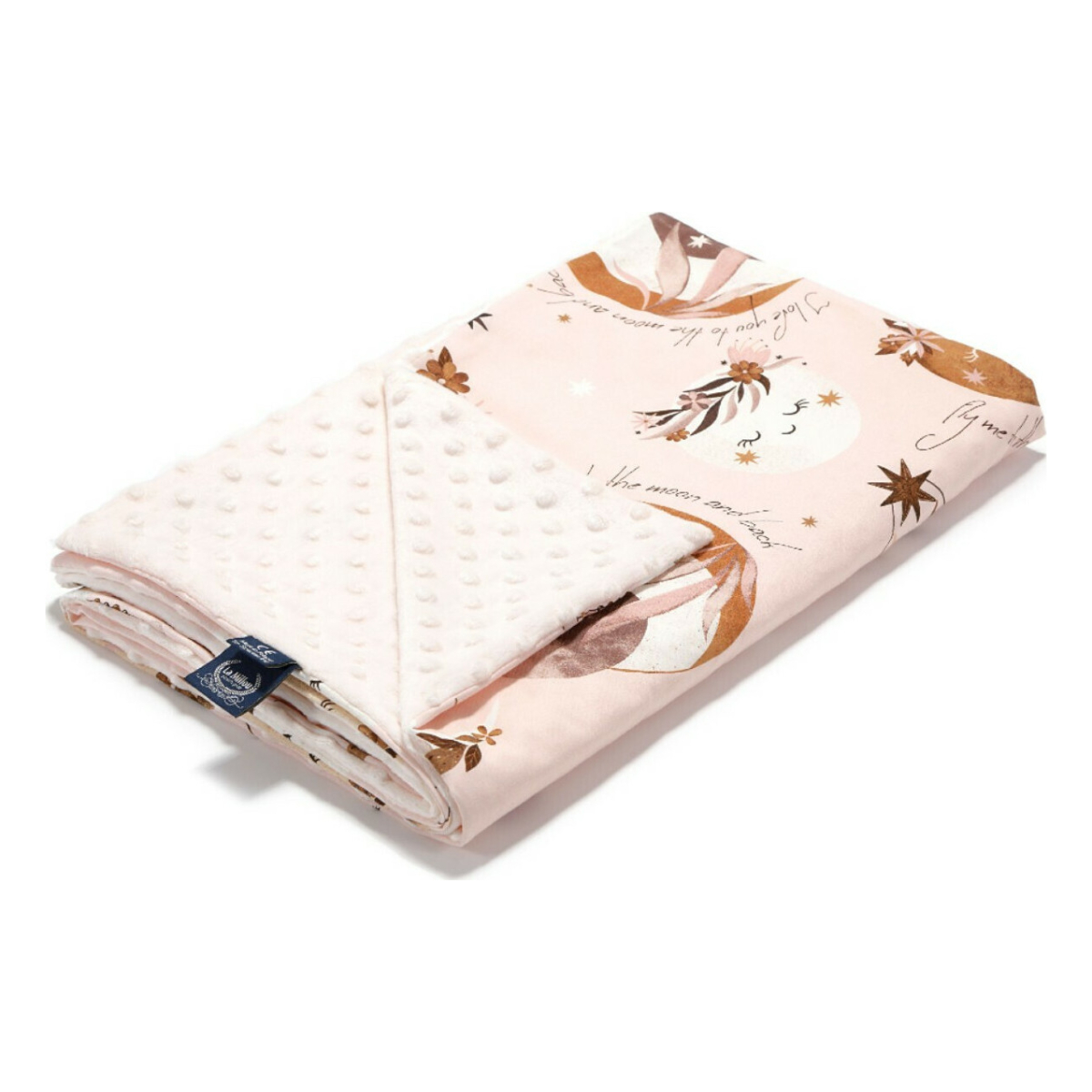 La Millou Κουβέρτα Minky Αγκαλιάς (80x100) La Millou Fly Me To The Moon Nude - Ecru
