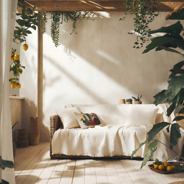 Ριχτάρι Πολυθρόνας (180x180) Gofis Home Eliena Ivory 402/05