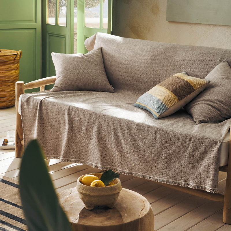 Ριχτάρι Καναπέ Τριθέσιου (180x310) Gofis Home Keira Tree Brown 358/13