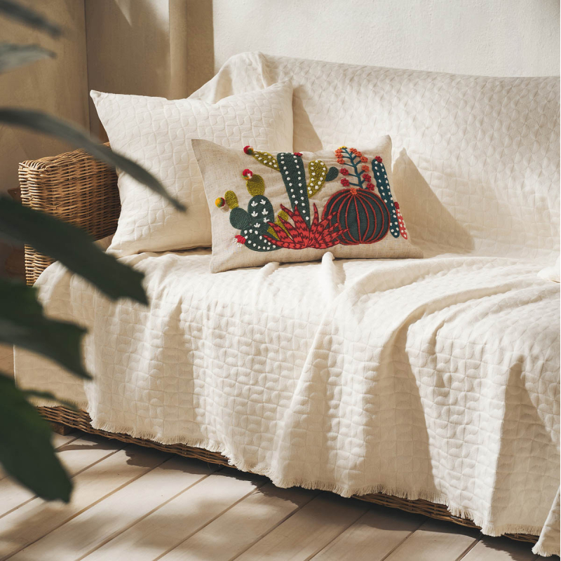 Ριχτάρι Tετραθέσιου Καναπέ (180x350) Gofis Home Eliena Ivory 402/05