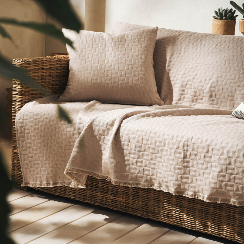 Ριχτάρι Πολυθρόνας (180x180) Gofis Home Eliena Warm Beige 402/06