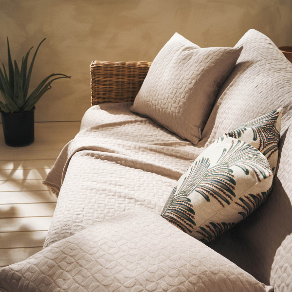 Ριχτάρι Πολυθρόνας (180x180) Gofis Home Eliena Warm Beige 402/06