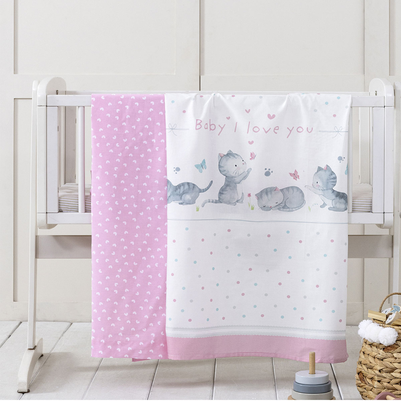 Σεντόνια Λίκνου (Σετ) Nima Baby Love