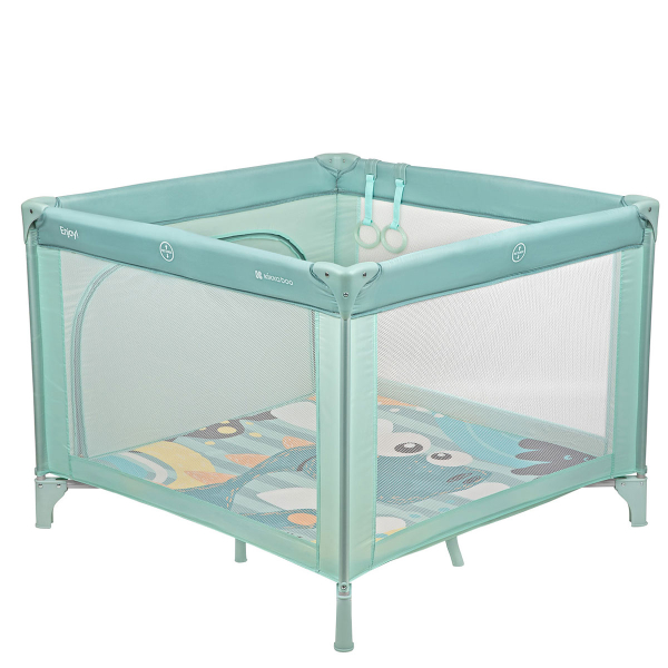 Παρκοκρέβατο (6-36 Μηνών/Έως 15kg) Kikka Boo Enjoy Mint Dino 2023