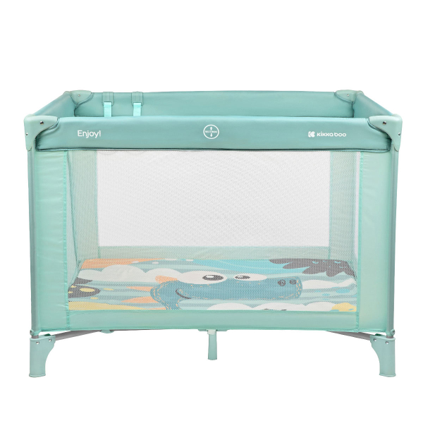 Παρκοκρέβατο (6-36 Μηνών/Έως 15kg) Kikka Boo Enjoy Mint Dino 2023