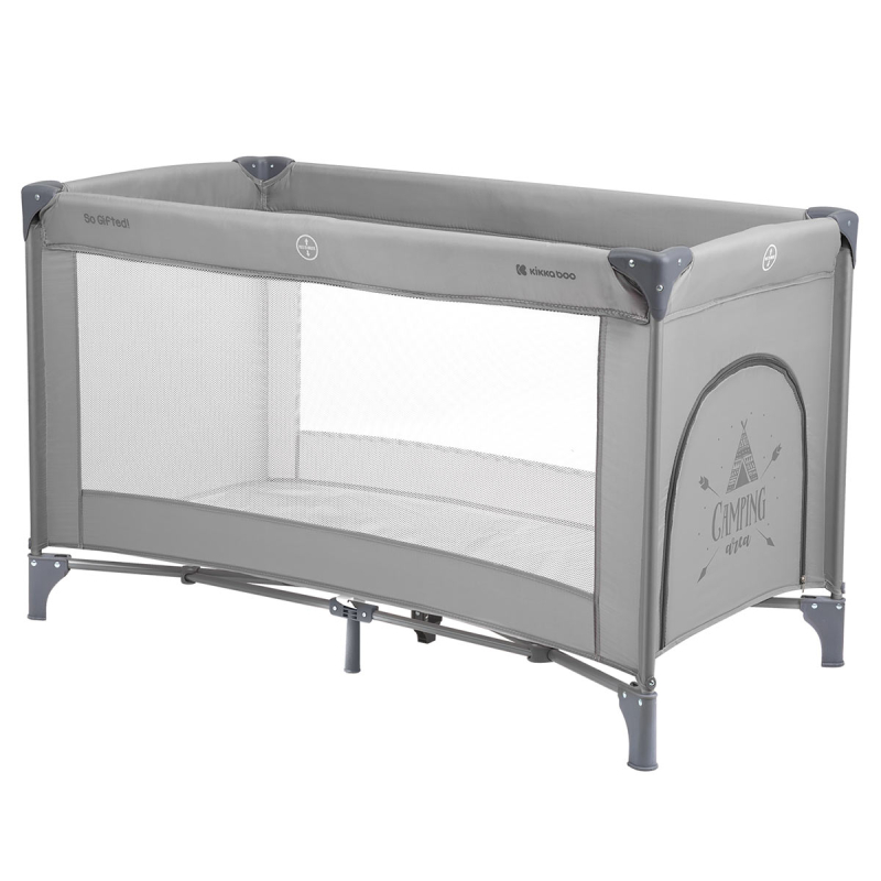 Παρκοκρέβατο (6+ Μηνών/Έως 15kg) Kikka Boo So Gifted Grey 2023
