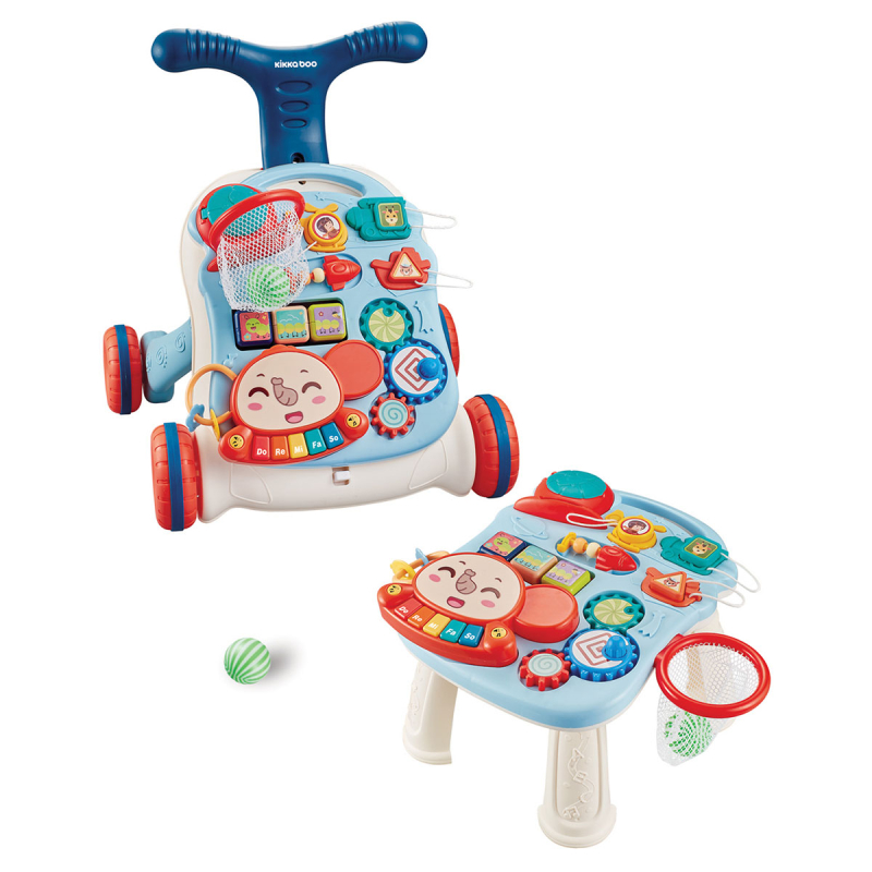 Περπατούρα - Τραπέζι Δραστηριοτήτων (12+ Μηνών) Kikka Boo 3 In 1 Play & Grow Blue
