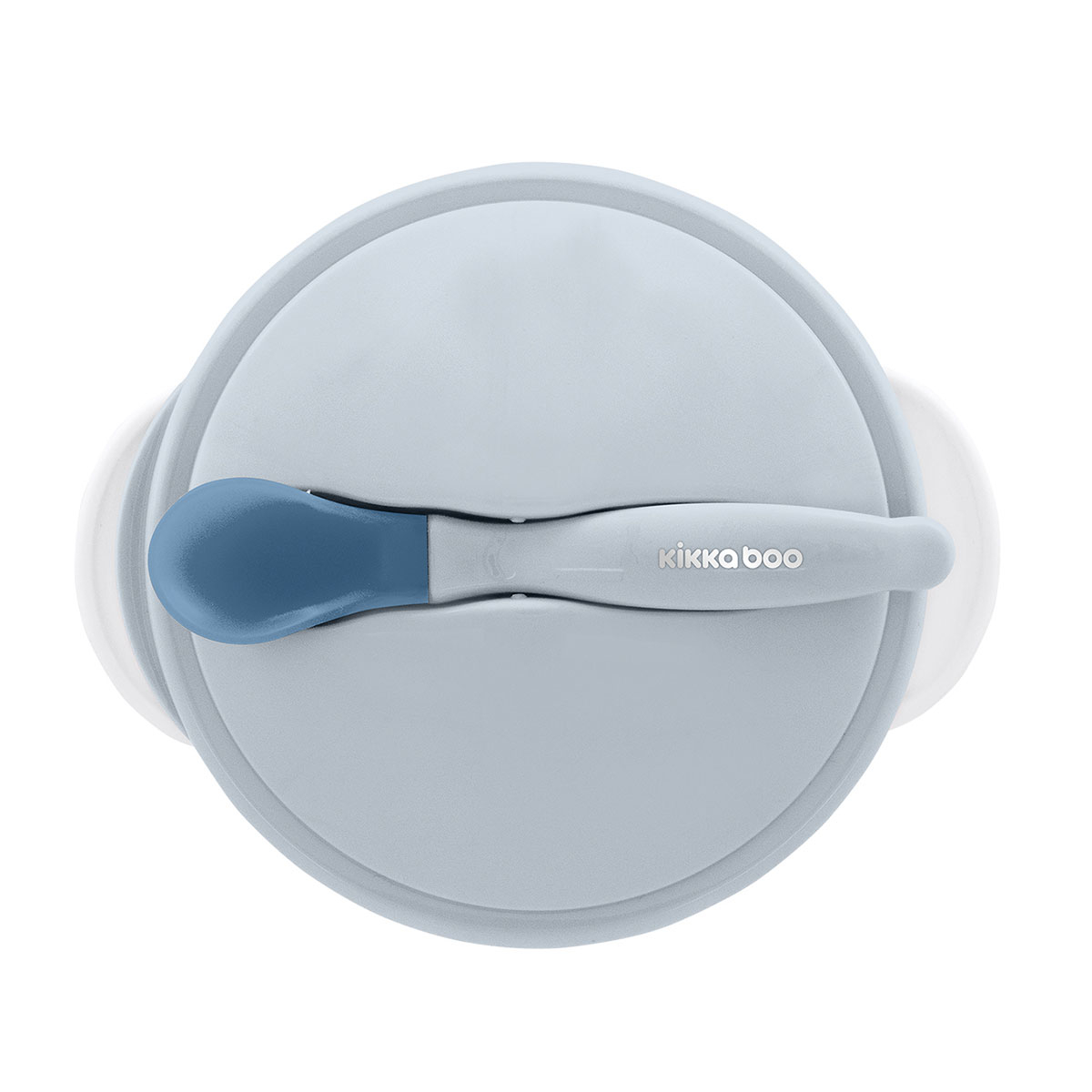 Φαγητοδοχείο & Κουτάλι Με Αισθητήρα Θερμοκρασίας 250ml Kikka Boo Blue φωτογραφία