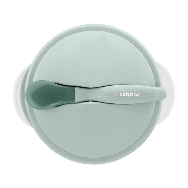 Φαγητοδοχείο & Κουτάλι Με Αισθητήρα Θερμοκρασίας 250ml Kikka Boo Mint