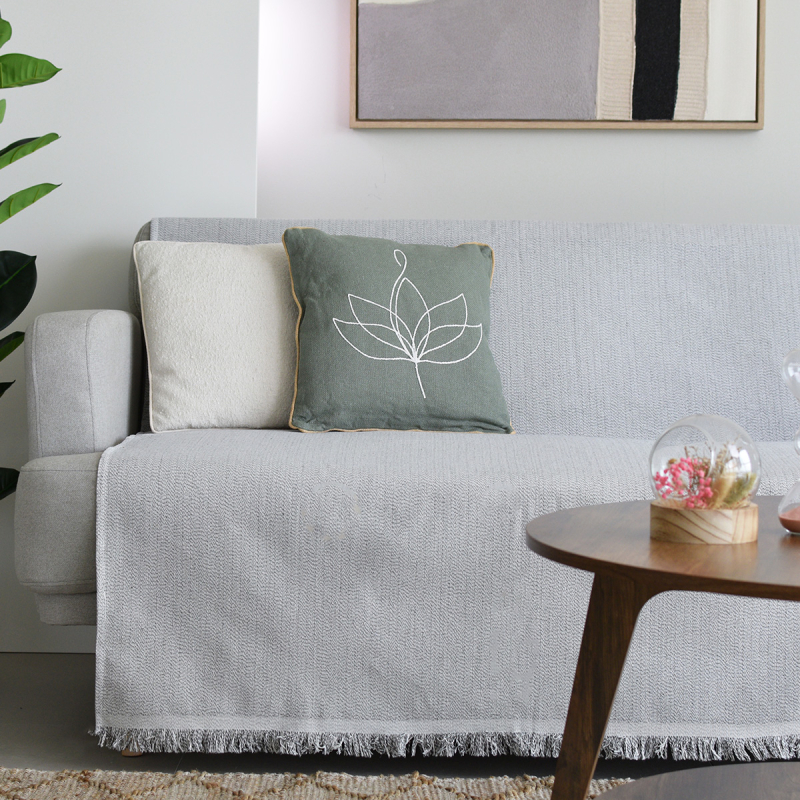 Ριχτάρι Καναπέ Τετραθέσιου (180x350) Ravelia Satu D.Grey