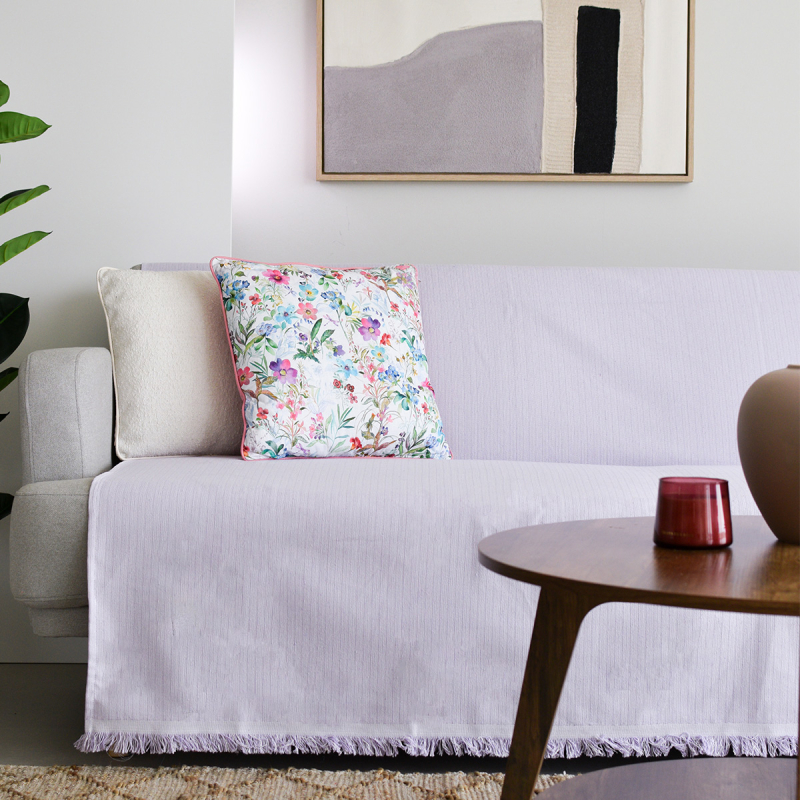 Ριχτάρι Καναπέ Τριθέσιου (180x300) Ravelia Satu Lilac