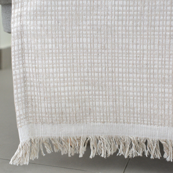 Ριχτάρι Καναπέ Τριθέσιου (180x300) Ravelia Quadro Ecru