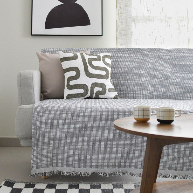 Ριχτάρι Καναπέ Διθέσιου (180x250) Ravelia Quadro D.Grey