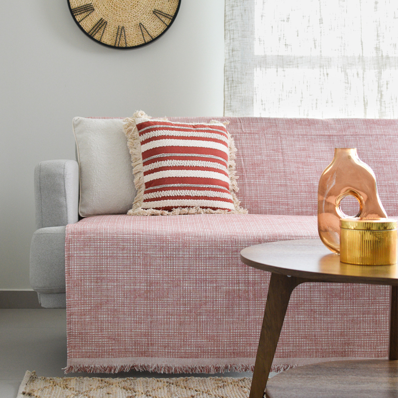 Ριχτάρι Καναπέ Τετραθέσιου (180x350) Ravelia Quadro Terracotta