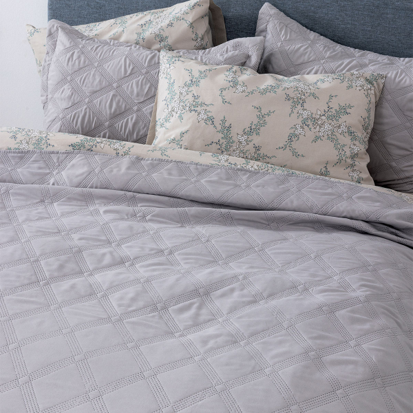 Κουβερλί Υπέρδιπλο (Σετ 220x240) Palamaiki Ifigenia Silver