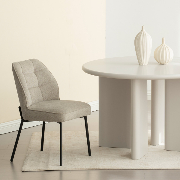 Καρέκλα Τραπεζαρίας (63x48x83) Spitishop Kador Beige