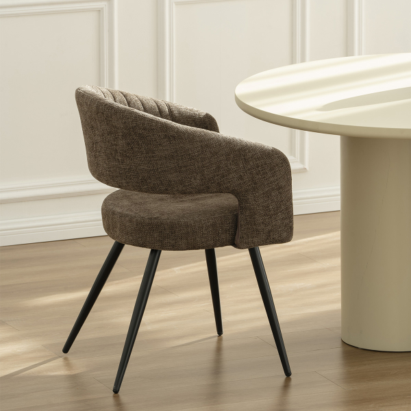 Καρέκλα Τραπεζαρίας (55x56x84) Spitishop Cathedra Brown