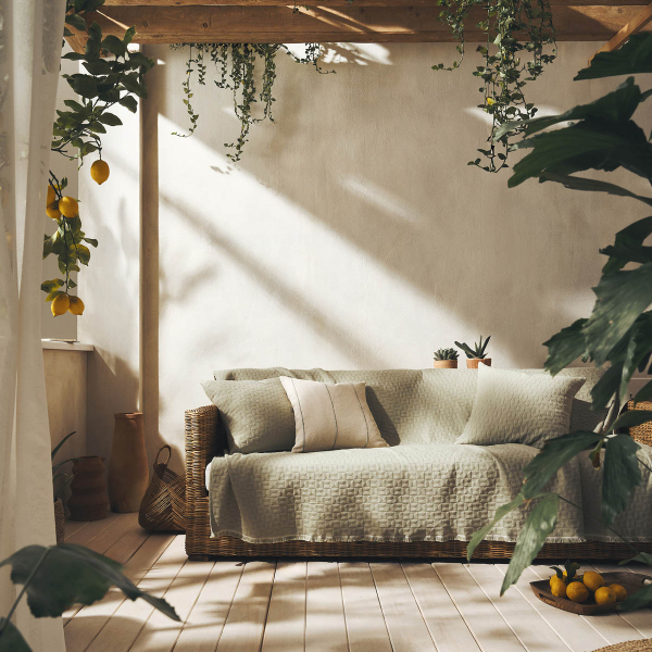 Ριχτάρι Καναπέ Τριθέσιου (180x310) Gofis Home Eliena Smoke Green 402/07