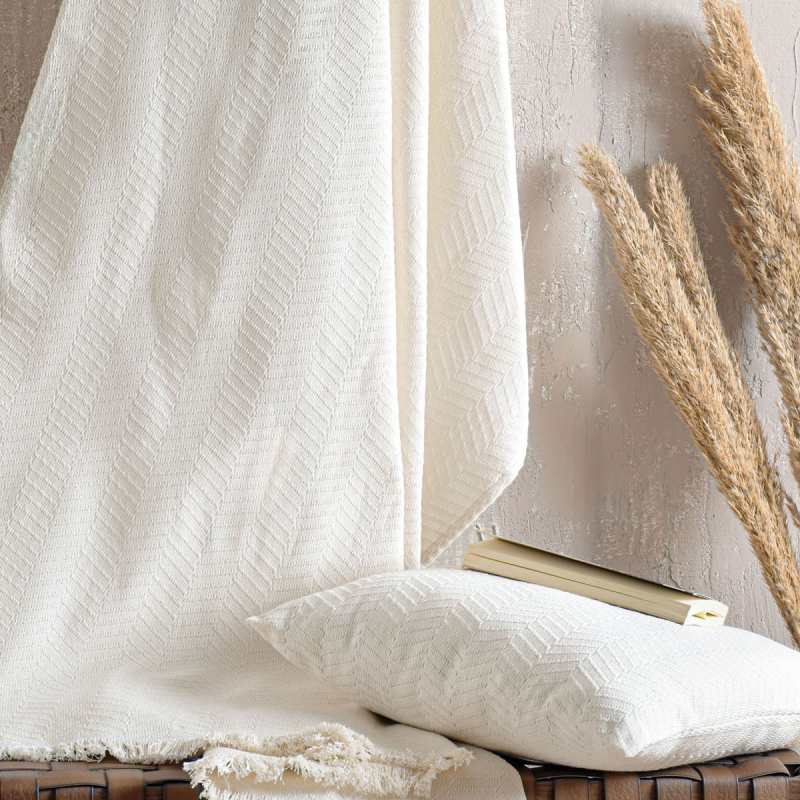 Ριχτάρι Καναπέ Τριθέσιου (180x280) Rythmos Ewan Ecru