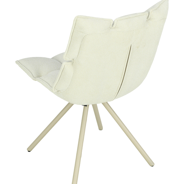 Περιστρεφόμενη Καρέκλα Τραπεζαρίας (57x67x86) Spitishop Puffy Beige