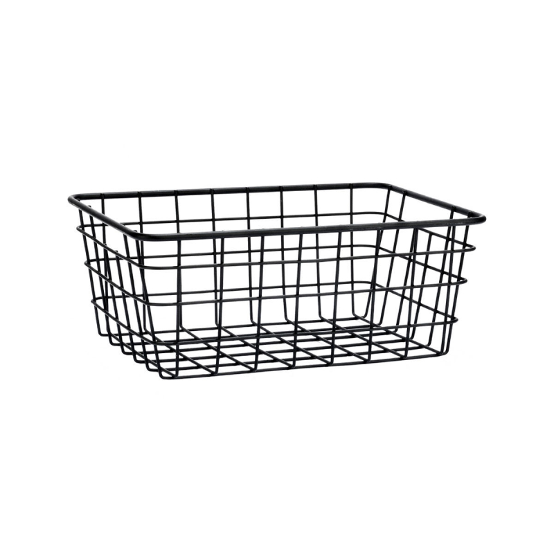 Καλάθι Αποθήκευσης (22x16x12) Estia Μαύρο 01-26714