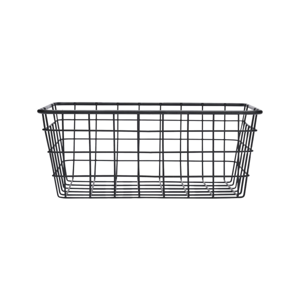 Καλάθι Αποθήκευσης (22x16x12) Estia Μαύρο 01-26714