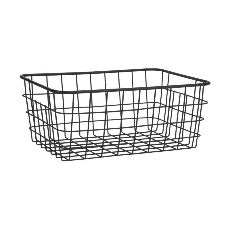 Καλάθι Αποθήκευσης (28x22x12.5) Estia Μαύρο 01-26721