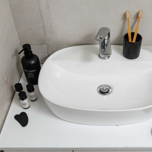 Dispenser Μπάνιου 310ml (Φ7x19) Estia Myst Μαύρο 02-26851