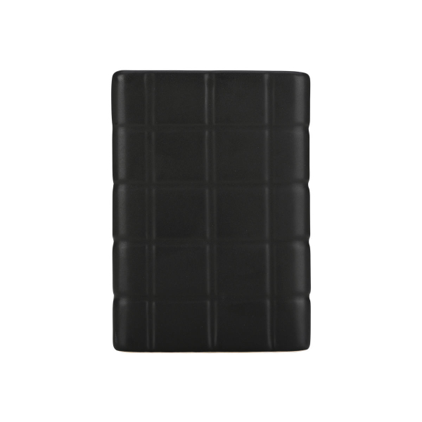 Ποτηροθήκη Μπάνιου (7.5x7.5x11) Estia Tiles Μαύρο 02-27704