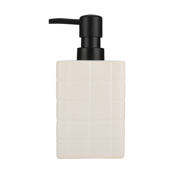 Dispenser Μπάνιου 450ml (7.5x7.5x15) Estia Tiles Λευκό 02-27728