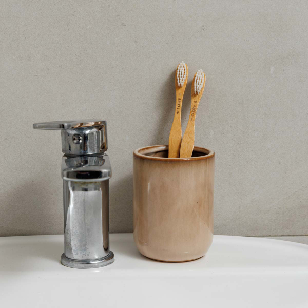 Ποτηροθήκη Μπάνιου (Φ7.5x9) Estia Satin 02-27766