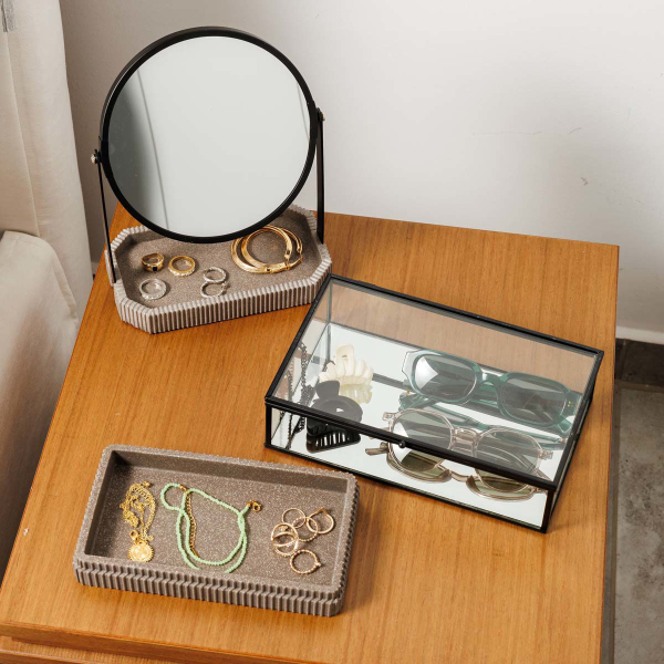 Κουτί Αποθήκευσης (24x14x6) Estia Μαύρο 02-28176