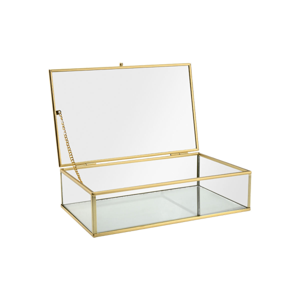 Κουτί Αποθήκευσης (24x14x6) Estia Χρυσό 02-28183