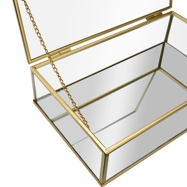 Κουτί Αποθήκευσης (24x14x6) Estia Χρυσό 02-28183