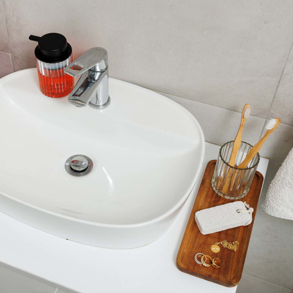 Ποτηροθήκη Μπάνιου (Φ7.8x10) Estia Alivio Διάφανο 02-28848