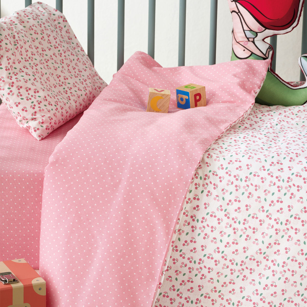 Παπλωματοθήκη Κούνιας (Σετ 100x140) 2 Όψεων Kentia Versus Cereza