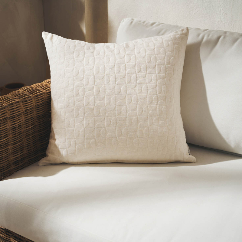 Διακοσμητική Μαξιλαροθήκη (50x50) Gofis Home Eliena Ivory 402/05