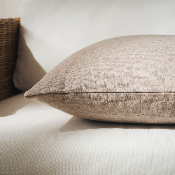 Διακοσμητική Μαξιλαροθήκη (50x50) Gofis Home Eliena Warm Beige 402/06