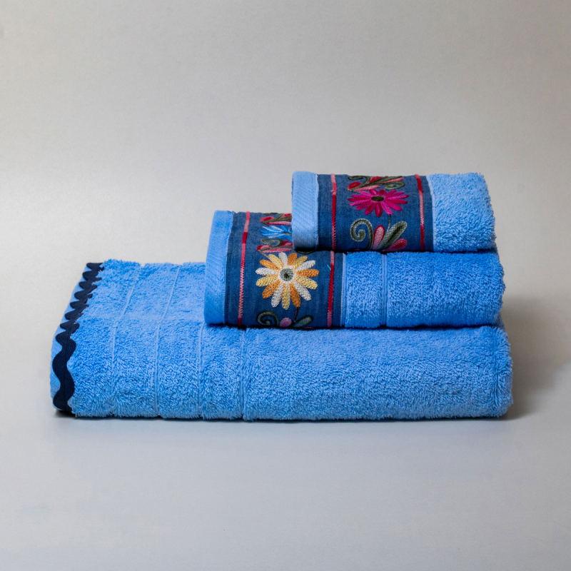 Πετσέτα Σώματος (80x150) White Fabric Nadine Ciel 600gsm