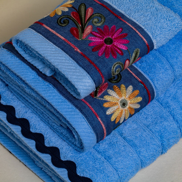 Πετσέτα Σώματος (80x150) White Fabric Nadine Ciel 600gsm