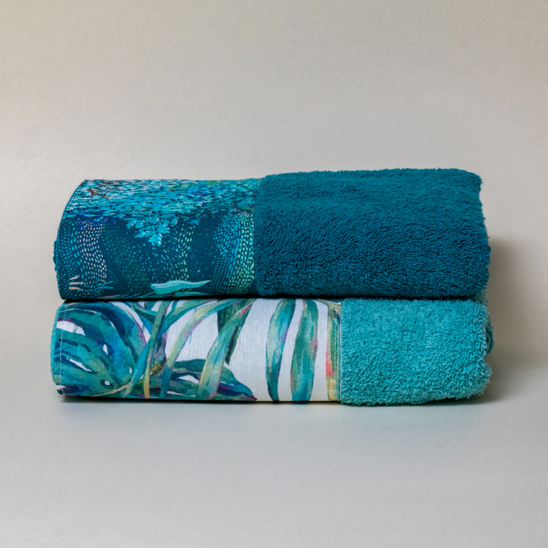 Πετσέτες Προσώπου (Σετ 2τμχ) White Fabric Teva Multi 600gsm