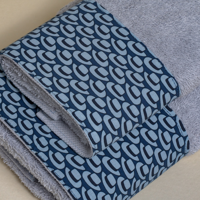 Πετσέτα Προσώπου (50x100) White Fabric Hats Grey 600gsm