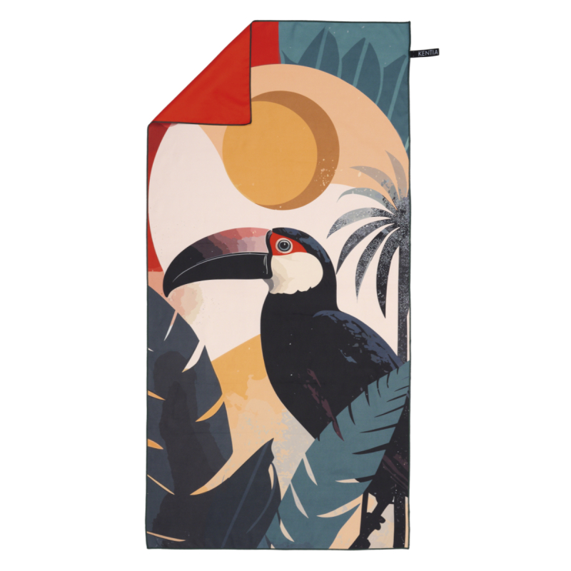 Πετσέτα Θαλάσσης Microfiber (80x160) 2 Όψεων Kentia Versus Resort 255 190gsm