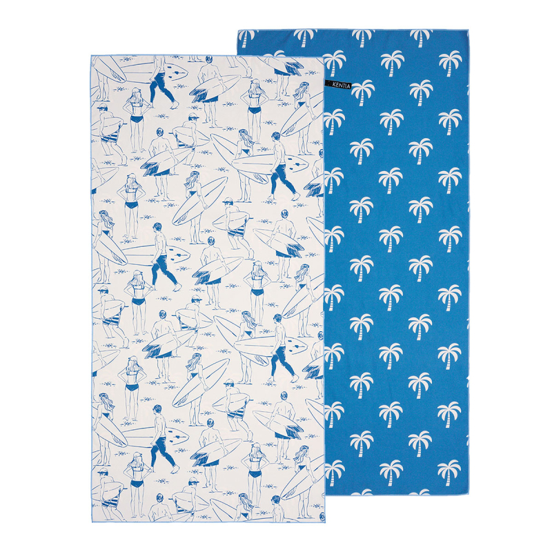 Πετσέτα Θαλάσσης Microfiber 2 Όψεων (80x160) Kentia Versus Resort 2511 190gsm