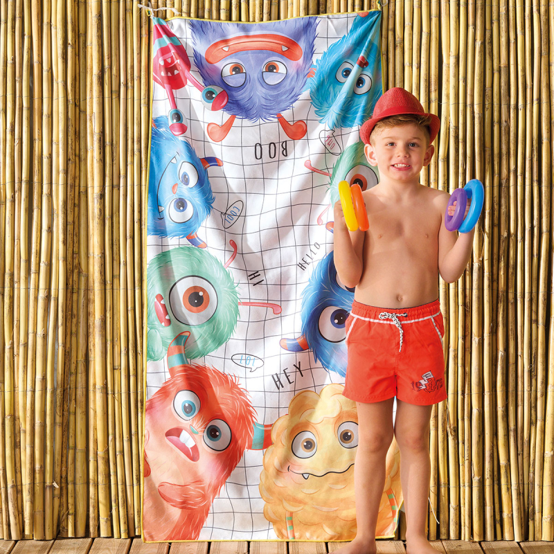 Παιδική Πετσέτα Θαλάσσης Microfiber 2 Όψεων (70x140) Kentia Versus Float 253