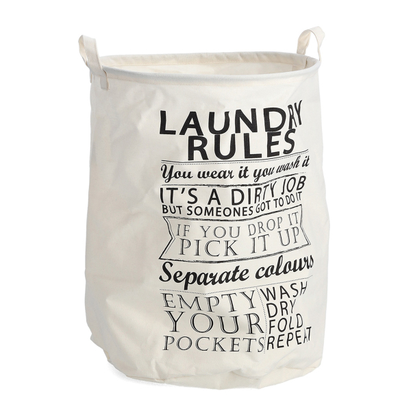Καλάθι Απλύτων (Φ38x48) Z-L Laundry Rules 14260